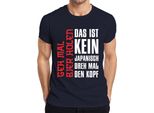 Questo Non è Giapponese Gira La Testa Anime Otaku Gift Maglietta Da Uomo, Navy, 3XL