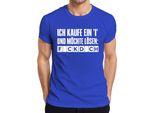 Compro Una I E Voglio Risolvere Il Problema F*Ckd*Ch T-Shirt Da Uomo, Blu, 3XL