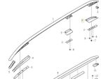 Volvo XC90 Ii Dachreling Kappe Hinten Rechts 31391906