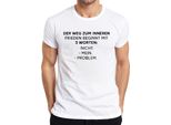 Maglietta Da Uomo "Inner Peace Not My Problem"" Sarcastic Funny Gift, Bianco, M"