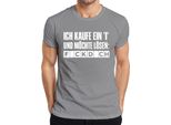 Compro Una I E Voglio Risolvere Il Problema F*Ckd*Ch T-Shirt Da Uomo, Grigio, 3XL