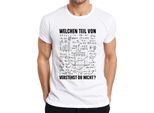 Quale Parte Della Matematica Non Capisci Formule Nerd Iq Maglietta Divertente Da Uomo, Bianco, 3XL