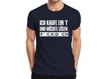 Compro Una I E Voglio Risolvere Il Problema F*Ckd*Ch, T-Shirt Da Uomo, Navy, Xl