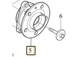 Volvo XC40 Set Di Cuscinetti Per Mozzo Ruota Anteriore 32221265 Oe