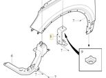 Volvo XC40 Staffa Per Parafango Destro 31469375