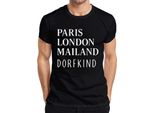 Parigi Londra Milano Villaggio Viaggio In Città Moda Umorismo Viaggio In Città Maglietta Da Uomo, Nero, 3XL
