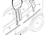 Volvo V40 Strisce Porta Posteriore Sinistra Oe 31278531