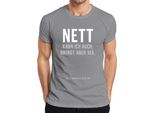 Posso Essere Gentile, Ma Non Posso Essere Sarcastico Maglietta Da Uomo Saying Humour Cool, Grigio, Xl