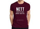 Posso Essere Gentile, Ma Non Posso Essere Sarcastico Maglietta Da Uomo Saying Humour Cool, Borgogna, Xl
