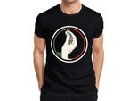Maglietta Da Uomo "Gesto Della Mano Italiana"" Bacio Dello Chef Bandiera Italia Retro Pizza Pasta, Nero, Xl"