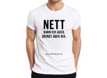 Posso Essere Gentile Ma Non Posso Essere Sarcastico Maglietta Da Uomo Saying Humour Cool, Bianco, Xxl