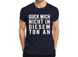 Non Guardarmi Con Questo Tono Sarcastico E Sfacciato, Divertente Maglietta Da Uomo, Navy, Xl