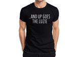 E La Maglietta Da Uomo Luzie Divertente, Sarcastica E Umoristica, Vintage, Nera, 3XL