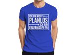 Non Sono Senza Piani, Divertente Detto Regalo T-Shirt Da Uomo, Blu, L