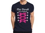 Non Ho Trovato Il Mio Dirndl Bavaria Trachten Edelweiss Maglietta Da Uomo, Navy, Xxl