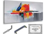 Monica Mirafiori I 100% Dipinto A Mano I Quadro "Confusione"" 120X60Cm | Quadro Dipinto A Mano | Quadro Acrilico | Quadro Acrilico Molto Grande I Quadri D'arte Moderna I Quadri D'arte"