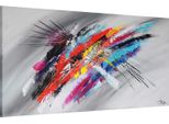 Monica Mirafiori I 100% Dipinto A Mano I Quadro "Multicolor"" 100X50Cm | Quadro Dipinto A Mano | Quadro Acrilico | Quadro Acrilico Molto Grande I Quadri D'arte Moderna I Quadri D'arte"