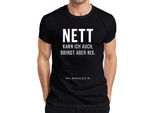 Posso Essere Gentile, Ma Non Posso Essere Sarcastico Maglietta Da Uomo Saying Humour Cool, Nero, L