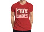 Non Sono Senza Piani, Divertente Detto Regalo T-Shirt Da Uomo, Rosso, L