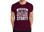Rimango Come Sono Perché Dà Fastidio Agli Altri T-Shirt Sfacciata E Sarcastica Da Uomo, Borgogna, Xl