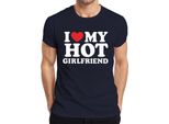 Amo La Mia Ragazza Sexy Regalo Divertente San Valentino Maglietta Da Uomo Jga, Navy, M