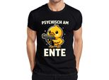 Anatroccolo Psichico Con Pistola Divertente Meme Sfacciato Gag Retro Maglietta Da Uomo, Nero, Xl