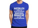 Certo Che Parlo Da Solo Divertente Regalo Sarcastico Maglietta Da Uomo, Blu, M