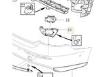 Volvo S60 Iii Staffa Paraurti Posteriore Destro Oe