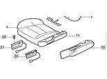 Volvo S60 S80 V70 XC70 Copertura Sedile Passeggero Oe