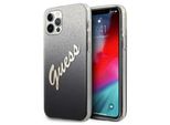 Guess Guhcp12Mpcuglsbk Iphone 12/12 Pro6,1 Czarny/Nero Custodia Rigida Glitter Gradient Script