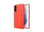Wozinsky Custodia Kickstand Custodia In Silicone Con Supporto Samsung Galaxy S21+ 5G Rosso