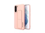 Wozinsky Custodia Kickstand Custodia In Silicone Con Supporto Samsung Galaxy S21+ 5G Rosa