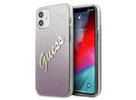Guess Guhcp12Spcuglspi Iphone 12 Mini5,4 RóżOwy/Pink Hardcase Glitter Gradient Script