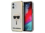 Karl Lagerfeld Klhcp12Spckhml Custodia Rigida Per Iphone 12Mini 5,4 Multicolore Iridescente Testa Di Karl
