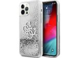 Guess Guhcp12Llg4Gsi Custodia Rigida Per Iphone 12 Pro Max6,7 Srebrny/Argento 4G Big Liquid Glitter