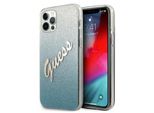 Guess Guhcp12Lpcuglsbl Iphone 12 Pro Max 6.7 Blue/Blue Hardcase Glitter Gradient Script
