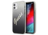 Guess Guhcp12Spcuglsbk Iphone 12 Mini5,4 Czarny/Nero Custodia Rigida Glitter Gradient Script