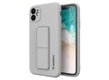 Wozinsky Custodia Kickstand Custodia In Silicone Con Etui Xiaomi Redmi 10X 4G / Xiaomi Redmi Note 9 Grigio