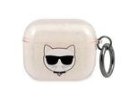 Karl Lagerfeld Kla3Uchgd Coperchio Per Airpods 3 Oro/Oro Glitter Choupette