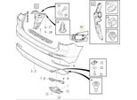 Volvo XC60 Ii Paraurti Posteriore Scorrevole Sinistro Oe