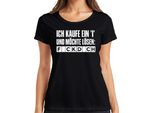 Compro Una I E Voglio Risolvere F*Ckd*Ch Sfacciato Dicendo Regalo Maglietta Da Donna, Nero, M