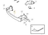 Volvo XC40 C40 Barra Di Rinforzo Paraurti Anteriore Oe