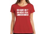 Compro Una I E Voglio Risolvere F*Ckd*Ch Sfacciato Dicendo Regalo Maglietta Da Donna, Rosso, M