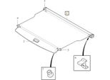 Volvo XC90 Ii Copertura Del Bagagliaio A Rullo Oe 32239156