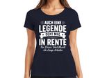 Anche Una Leggenda A Volte Va In Pensione Regalo Di Pensionamento Maglietta Da Donna Per Pensionati, Marina, 3XL