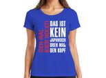 Questo Non è Giapponese Gira La Testa Maglietta Da Donna Anime Otaku Gift, Blu, Xl