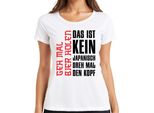Questo Non è Giapponese Gira La Testa Maglietta Da Donna Anime Otaku Gift, Bianco, Xxl