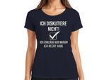 Non Discuto, Ho Sempre Ragione - Detto Divertente - Maglietta Da Donna Regalo, Navy, Xxl