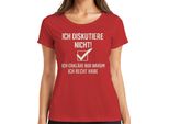 Non Discuto, Ho Sempre Ragione - Detto Divertente - Maglietta Da Donna Regalo, Rosso, Xxl