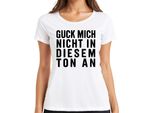 Non Guardarmi Con Questo Tono Sarcastico E Sfacciato, Divertente Maglietta Da Donna, Bianco, L